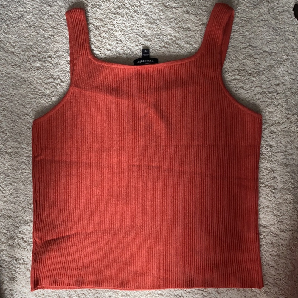 Express Ribbed Sweater Tank Top - Picture 2 of 4